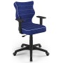 Krzesło młodzieżowe do biurka niebieskie Duo Black VS06