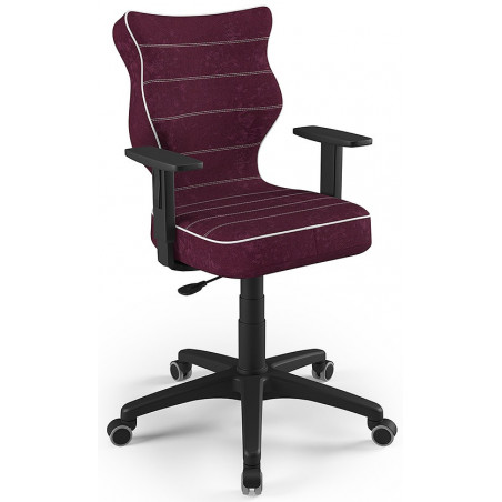 Krzesło komputerowe młodzieżowe fioletowe Duo Black VS07 rozmiar 5