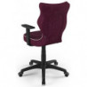 Krzesło komputerowe młodzieżowe fioletowe Duo Black VS07 rozmiar 5