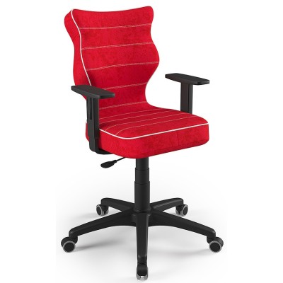 Fotel ergonomiczny do pokoju młodzieżowego czerwony Duo Black VS09 rozmiar 5