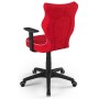 Fotel ergonomiczny do pokoju młodzieżowego czerwony Duo Black VS09 rozmiar 5