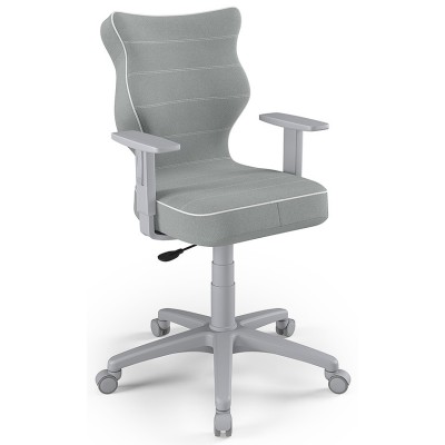 Obrotowy fotel na kółkach szary Duo Grey JS03 rozmiar 5