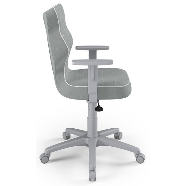 Obrotowy fotel na kółkach szary Duo Grey JS03 rozmiar 5 Entelo