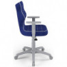 Ergonomiczny fotel do pokoju młodzieżowego niebieski Duo GREY VS06 rozmiar 5