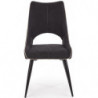 Krzesła do salonu tapicerowane K369 ciemno popielate