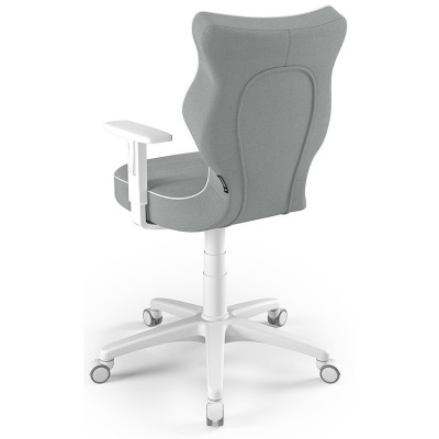 Fotel do biurka młodzieżowy szary Duo White JS03 rozmiar 6