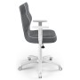 Wygodny fotel do biurka ciemno szary Duo White JS33 rozmiar 6