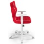 Ergonomiczne krzesło do komputera czerwone Duo White VS09 rozmiar 6