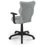 Krzesło młodzieżowe do biurka szare Duo Black JS03 rozmiar 6