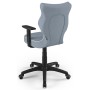 Krzesło młodzieżowe obrotowe niebieskie Duo Black JS06 rozmiar 6