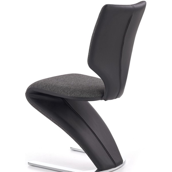 Krzesło do salonu nowoczesne K307 ciemny popiel Halmar