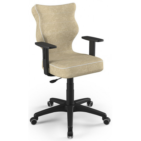 Obrotowe krzesło biurowe beżowe Duo Black VS26 rozmiar 6