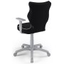 Ergonomiczny fotel do biurka czarny Duo GREY JS01 rozmiar 6