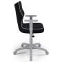 Ergonomiczny fotel do biurka czarny Duo GREY JS01 rozmiar 6