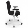 Krzesło biurowe obrotowe czarne Perto White AT01