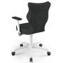Elegancki fotel do biura antracytowy Perto White DC17 Entelo