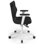 Ergonomiczny fotel biurowy antracytowy Perto White TW17