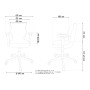 Ergonomiczny fotel biurowy antracytowy Perto White TW17 Entelo