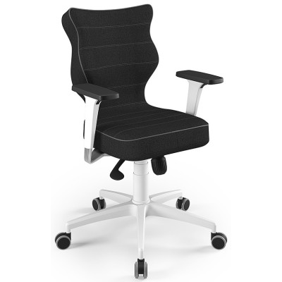 Ergonomiczny fotel biurowy antracytowy Perto White TW17 Entelo