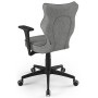 Stylowe krzesło biurowe szare Perto Black AT03