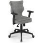 Stylowe krzesło biurowe szare Perto Black AT03 rozm 6 Entelo