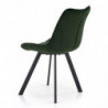 Krzesło na metalowych nogach K332 ciemno zielone