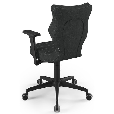 Stylowy fotel do biura antracytowy Perto Black DC17 Entelo