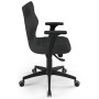 Stylowy fotel do biura antracytowy Perto Black DC17 Entelo