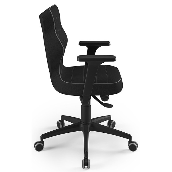 Fotel ergonomiczny do biura czarny Perto Black FC01 Entelo